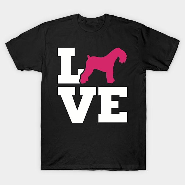 Kerry Blue Terrier love T-Shirt by Designzz